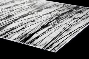 Plexi a konyhapult mögött fekete-fehér fű - 60 x 60 cm + ingyenes ragasztó