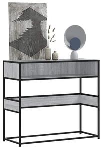 Szürke sonoma színű szerelt fa tálalóasztal 90x35x80 cm