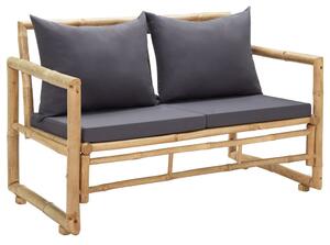 Bambusz kerti pad párnákkal 115 cm