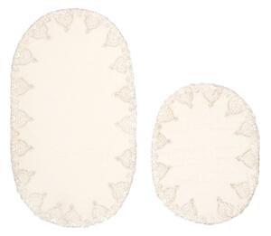 Zara - P Fürdőszoba szőnyeg szett (2 darab) Krém