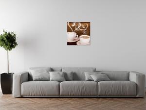 Gario Vászonkép Romantika a kávénál Méret: 100 x 70 cm