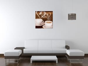 Gario Vászonkép Romantika a kávénál Méret: 100 x 70 cm