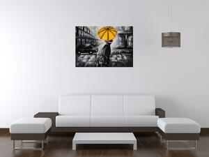 Gario Vászonkép Sárga csók az esoben Méret: 100 x 70 cm