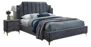 COLLE Velvet kárpitozott ágy, 160x200, bluvel 14