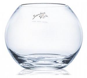 Globe üveg váza, 12 x 10 cm