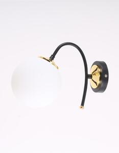 Fehér-fekete fali lámpa ø 15 cm Yoyo – Squid Lighting