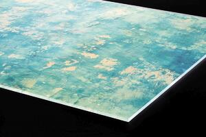 Plexi a konyhapult mögött kék betonfal - 80 x 40 cm