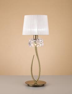 Mantra Loewe asztali lámpa 1x20 W fehér-sárgaréz 4736