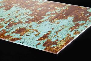 Plexi a konyhapult mögött rozsda a régi színű fémen - 80 x 40 cm