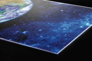Plexi a konyhapult mögött földgömbök - 100 x 60 cm