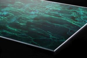 Plexi a konyhapult mögött sötétzöld márvány textúra - 60 x 60 cm + ingyenes ragasztó