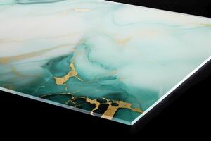 Plexi a konyhapult mögött smaragd márvány - 80 x 40 cm