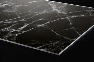 Plexi a konyhapult mögött fekete márvány - 60 x 40 cm