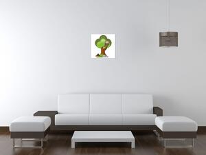 Gario Vászonkép Vidám bagoly a fán Méret: 30 x 30 cm