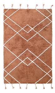 Lassa barna kézzel készített pamut szőnyeg, 100 x 150 cm - Nattiot