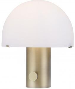 Leuchten Direkt Dipper asztali lámpa 1x10 W fehér-sárgaréz 14433-60