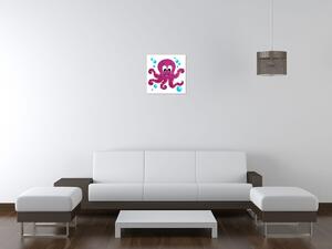 Gario Vászonkép Rózsaszín polip Méret: 30 x 30 cm