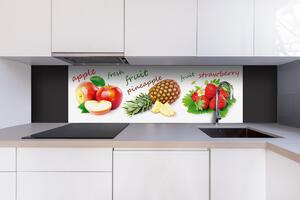 Dibond tábla a konyhapult mögött keverjük össze a gyümölcsöt - 180 x 60 cm ingyenes ragasztó