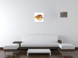 Gario Vászonkép Esti barna halacska Méret: 30 x 30 cm