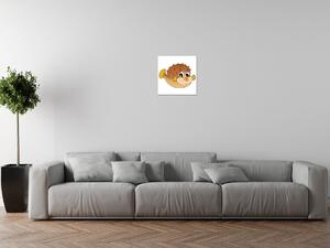 Gario Vászonkép Esti barna halacska Méret: 30 x 30 cm