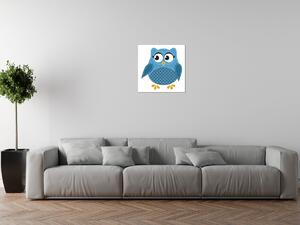 Gario Vászonkép Nagy szemu kék baglyocska Méret: 40 x 40 cm