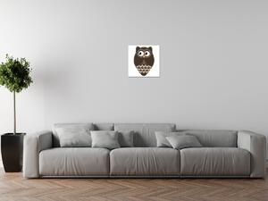 Gario Vászonkép Nagy barna baglyocska Méret: 30 x 30 cm