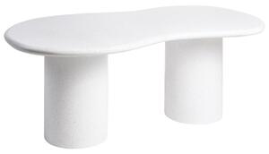 Kerti asztal SIRMIONE 200 cm 110 cm Terrazzo hatású Fehér terrazzo