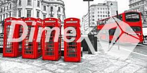 Festmények üvegre - london 60 x 30 cm