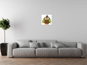 Gario Vászonkép Nagy csodálkozó barna baglyocska Méret: 30 x 30 cm