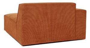 Sting narancssárga kordbársony kanapé modul, bal oldali - Scandic