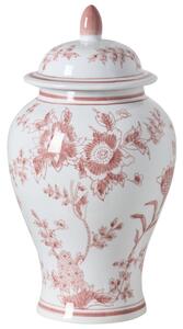Fedeles váza SEWILLA Porcelán 38 cm Piros/fehér
