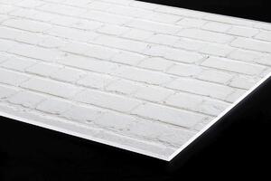 Plexi a konyhapult mögött fehér tégla - 80 x 40 cm + ingyenes ragasztó