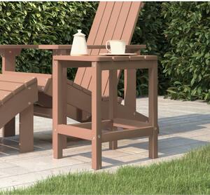 Barna HDPE kerti Adirondack asztal 38 x 38 x 46 cm