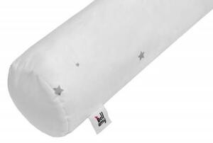 Fehér henger formájú pamut párna SHINNING STAR 15 x 70 cm