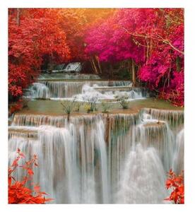 Nem szőtt fotótapéta vízesés az esőerdőben 225 x 250 cm