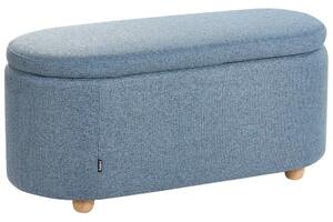 Kárpitozott pad tárolóval HAYWARD 98 cm 44 cm Kék