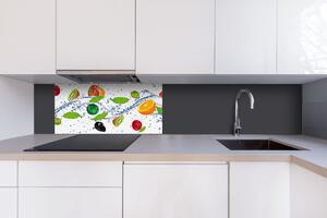 Dibond tábla a konyhapult mögött gyümölcsök - 80 x 40 cm ingyenes ragasztó