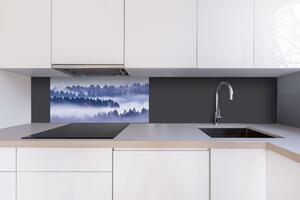 Dibond tábla a konyhapult mögött köd a fák között - 80 x 40 cm ingyenes ragasztó