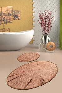 Wood DJT Fürdőszoba szőnyeg szett (2 darab) Multicolor