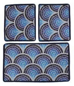Azul Fürdőszoba szőnyeg szett (3 darab) Multicolor