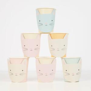 Egyszer használatos papír pohár készlet 8 db-os Cat – Meri Meri