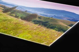 Plexi a konyhapult mögött természet vörösbegyekkel - 100 x 60 cm