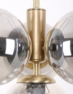 Szürke-aranyszínű függőlámpa üveg búrával ø 15 cm Hector – Squid Lighting