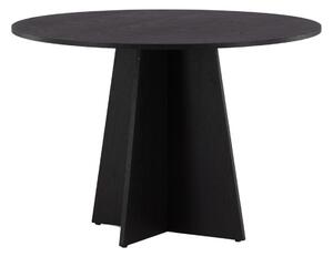 Asztal Dallas 3209, Fekete, 75cm, Természetes fa furnér, Közepes sűrűségű farostlemez, Közepes sűrűségű farostlemez, Természetes fa furnér