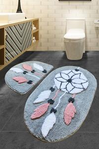 Rüya Akril fürdőszoba szőnyeg szett (2 darab) Multicolor