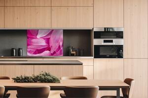 Dibond tábla a konyhapult mögött lila szirmok - 80 x 60 cm ingyenes ragasztó