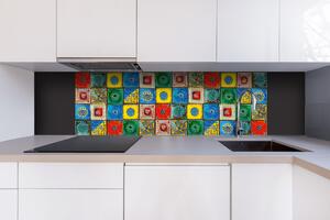 Dibond tábla a konyhapult mögött lisszaboni csempe - 180 x 60 cm ingyenes ragasztó