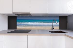 Dibond tábla a konyhapult mögött strand - 180 x 60 cm ingyenes ragasztó