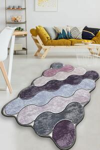 Circle Fürdőszoba szőnyeg Lila szürke lila