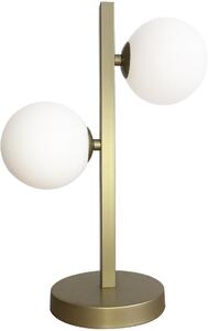 Candellux Kama asztali lámpa 2x28 W fehér-sárgaréz 42-73433